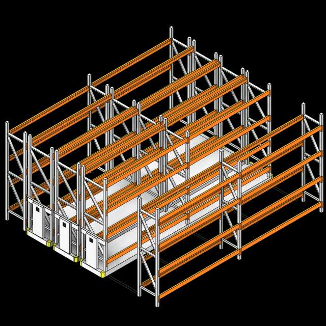 SSG High Density Industrial Pallet Rack PCS No Deck