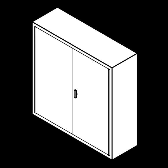 SSG Cabinet Weapon Oversize PCS 481548 Solid Doors