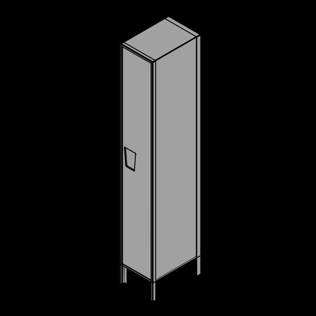 SSG Locker Tiered Free-Standing SST 12 Inch 1 Tier