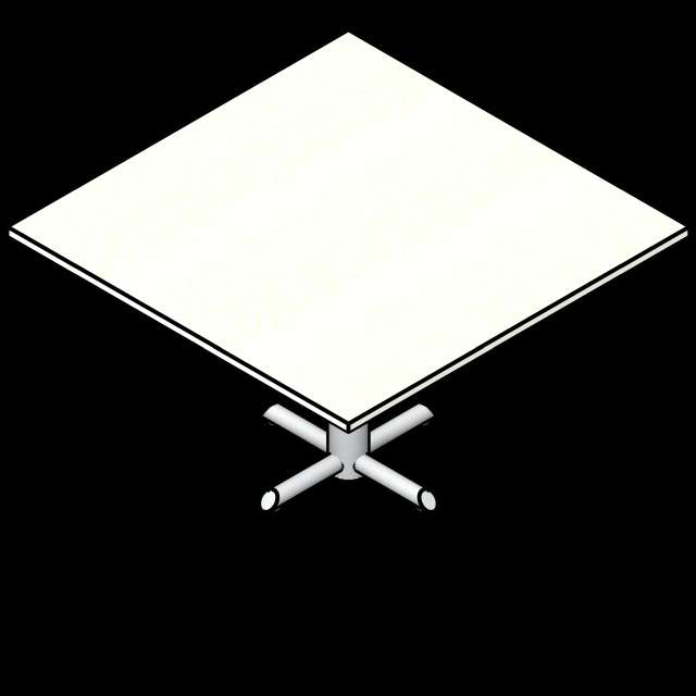 SSG Table Cafe PCS 48 Inch Square Sitting Height