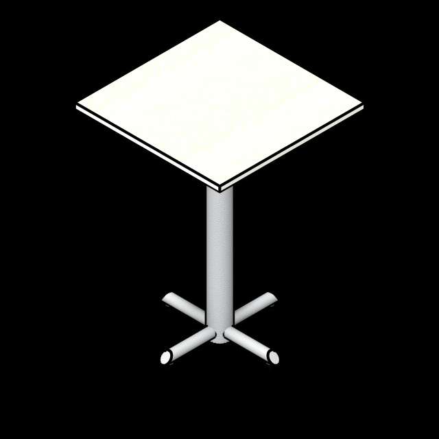 SSG Table Cafe PCS 30 Inch Square Standing Height