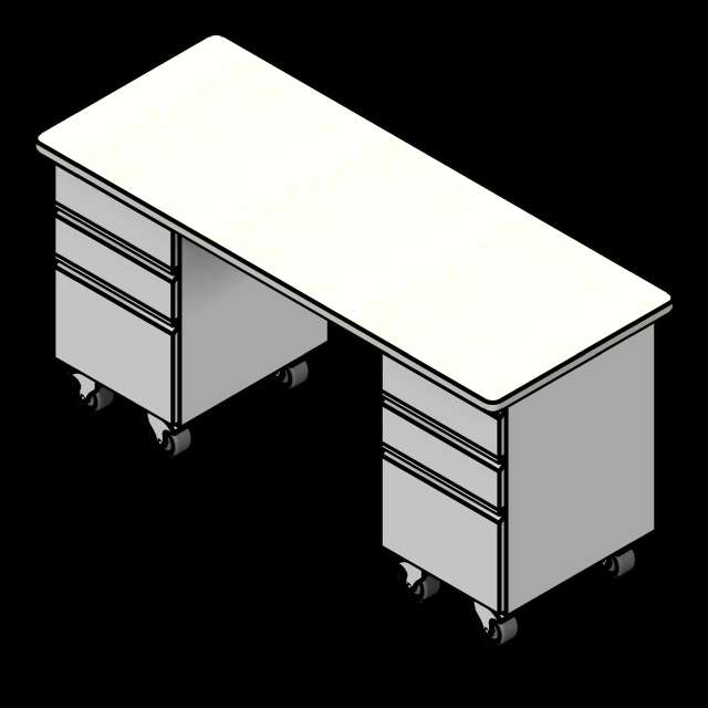 SSG Desk Educational Teacher PCS Double 60x24