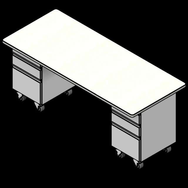SSG Desk Educational Teacher PCS Double 72x30