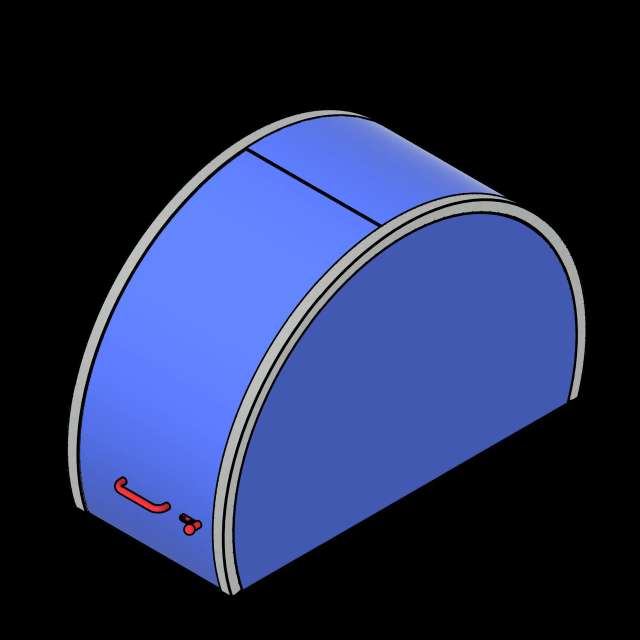 SSG Bike Locker Semicircle PCS Closed