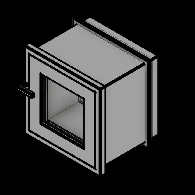 SSG Cabinet Specimen Pass Through SST Glass Doors