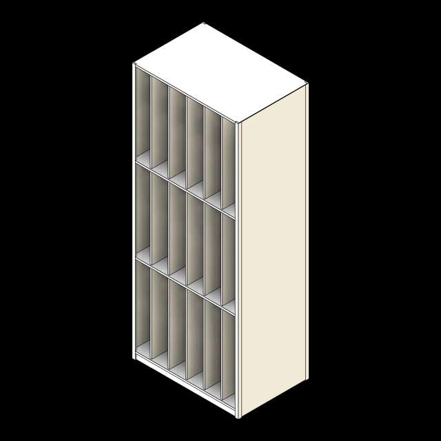 SSG Shelving 4-Post Blueprint Combo PCS Vertical Cubbies