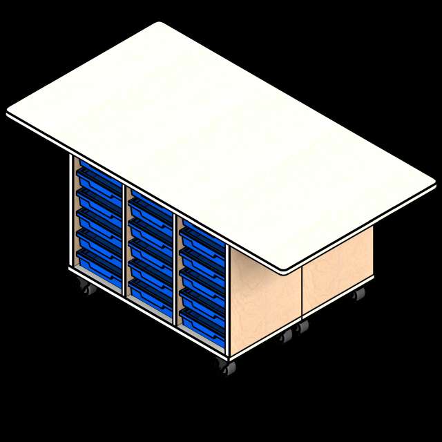 SSG Counter Storage Educational LAM Island 6 Tray