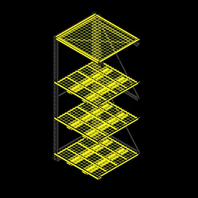 SSG Shelving Pallet Rack Modular PCS 48x48 Mesh Deck Adder