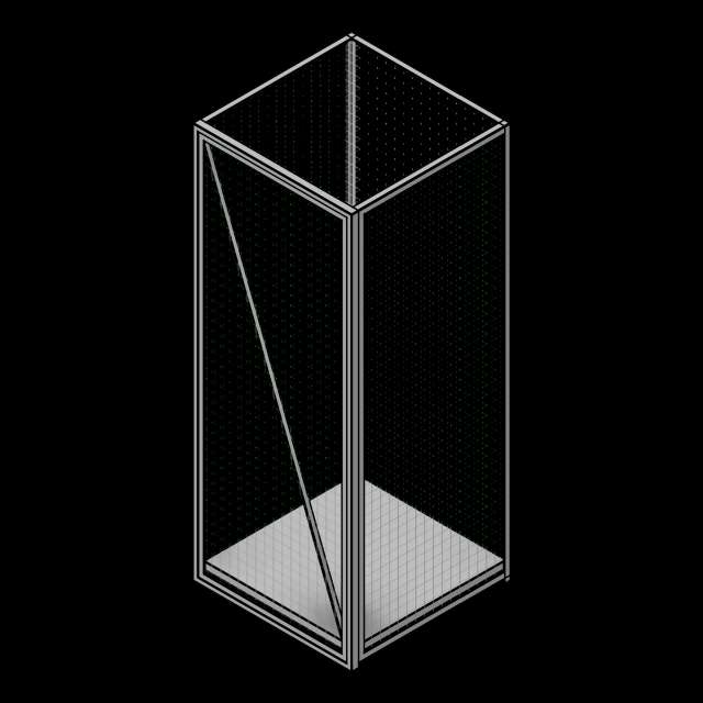  SSG Locker Tiered Wire PWR 36x36 1 Tier