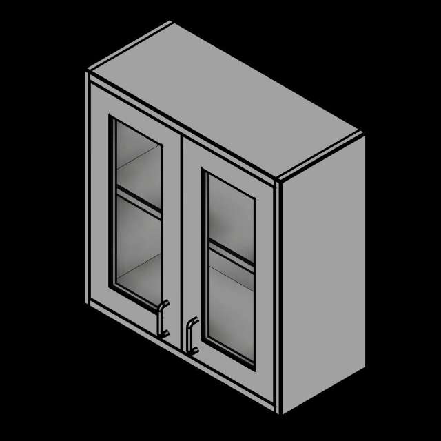  SSG Cabinet Wall 2 Door SST Glass Doors