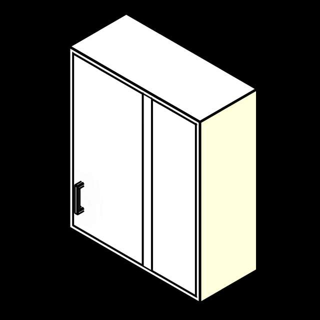  SSG Cabinet Lab Wall Dead Corner PCS Left Solid Inset Door