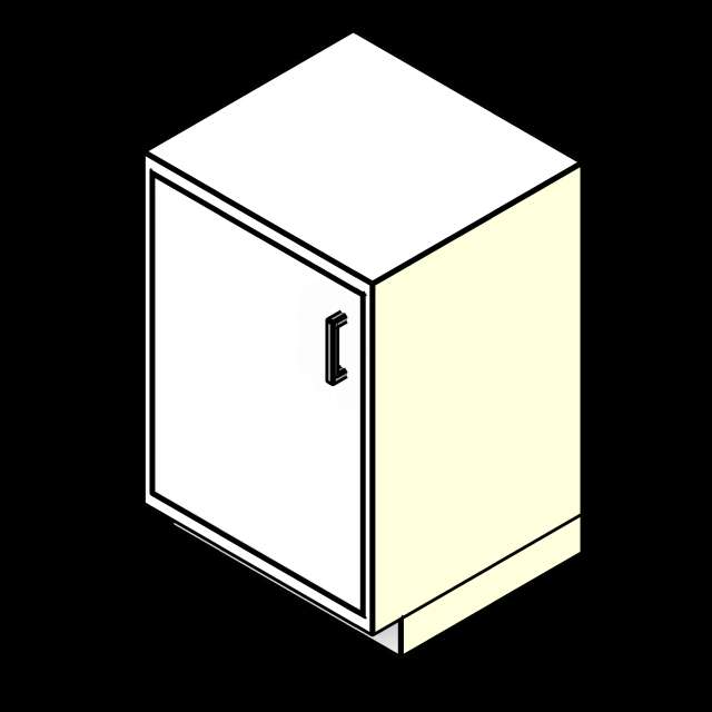 SSG Cabinet Lab Base Doors PCS 1 Door Inset