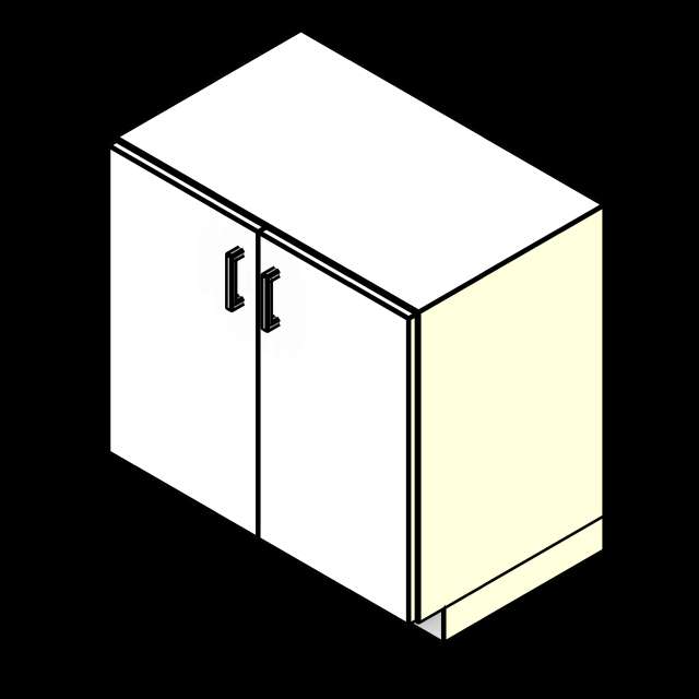 SSG Cabinet Lab Base Doors PCS 2 Door Overlay