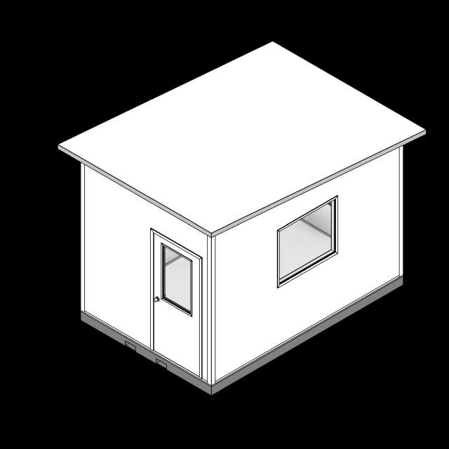 SSG Guard Shack Modular PCS 8x12 Fixed Window