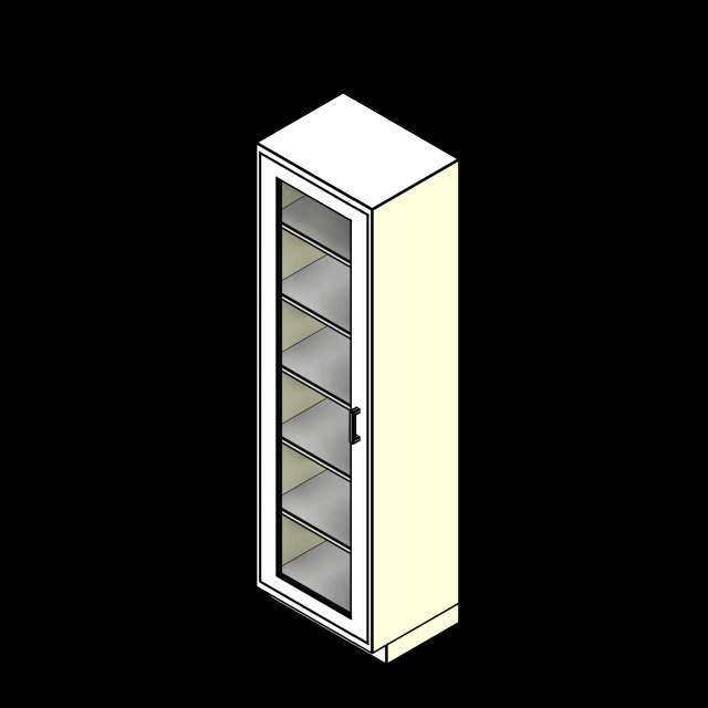 SSG Cabinet Lab Full Height Standard PCS 1 Glass Door Inset