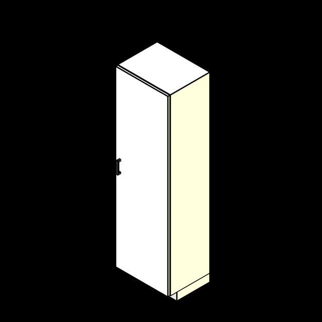 SSG Cabinet Lab Full Height Standard PCS 1 Solid Door Overlay