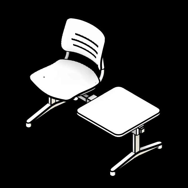SSG Seat Tandem Lounge Armrests PPL 1 Seat 1 Inline Table