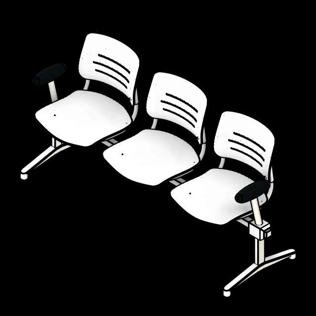 SSG Seat Tandem Lounge Armrests PPL 3 Seats