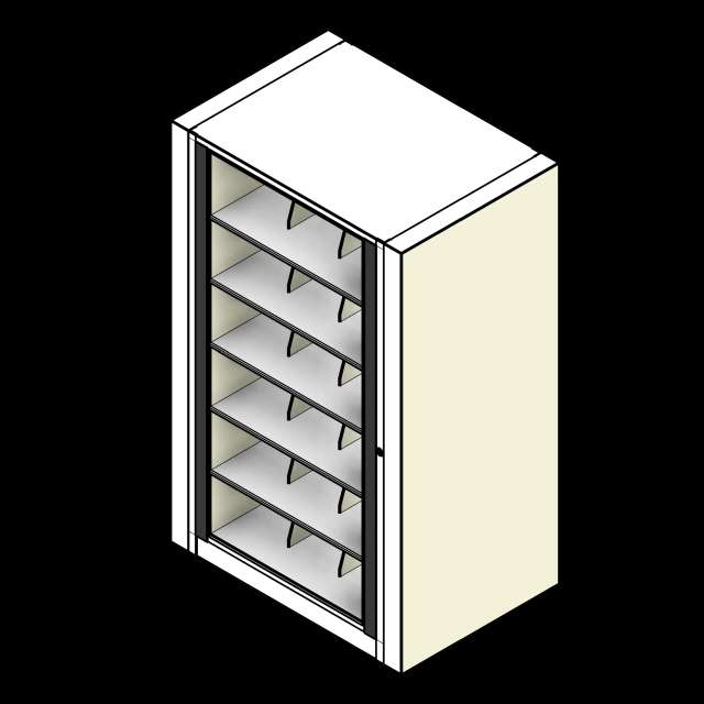 SSG Cabinet File Rotary PCS Starter Legal 6 Shelves