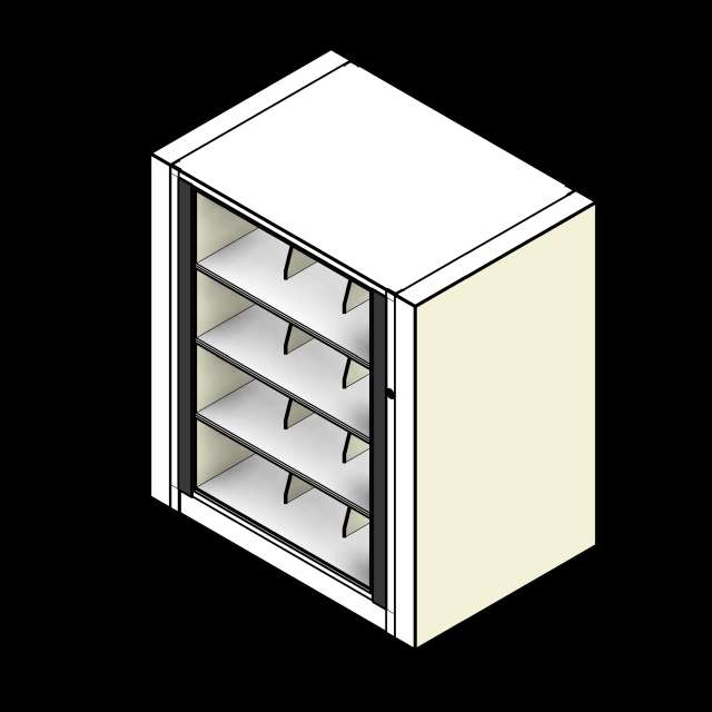 SSG Cabinet File Rotary PCS Starter Legal 4 Shelves