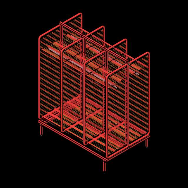  SSG Locker Freestanding Firefighter PCS 20x20 6 Lockers Double Sided