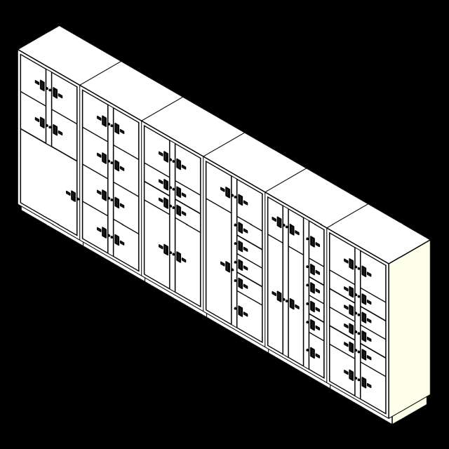 SSG Evidence Lockers 6 Columns 51 Openings