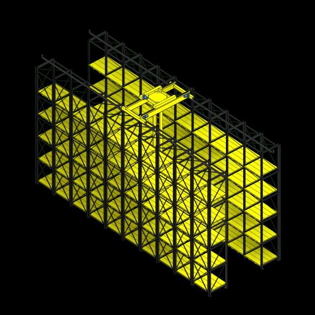 SSG Retrieval System Pallet Rack Single Aisle 292