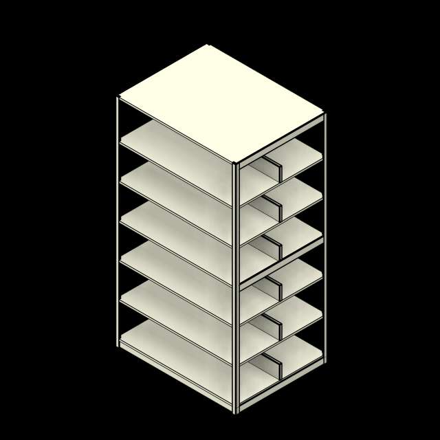 4 Post Box 6 Tier Double Sided