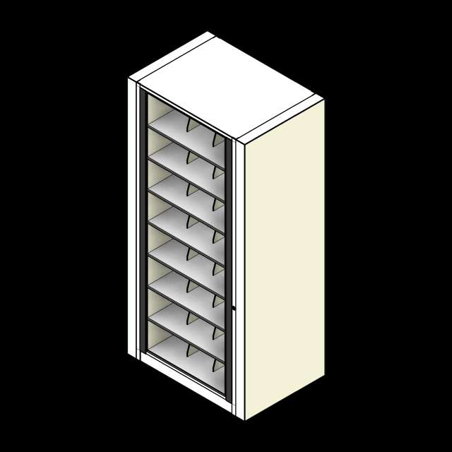  Rotary Cabinet Legal 1 Cabinet 8 Tier Shelves
