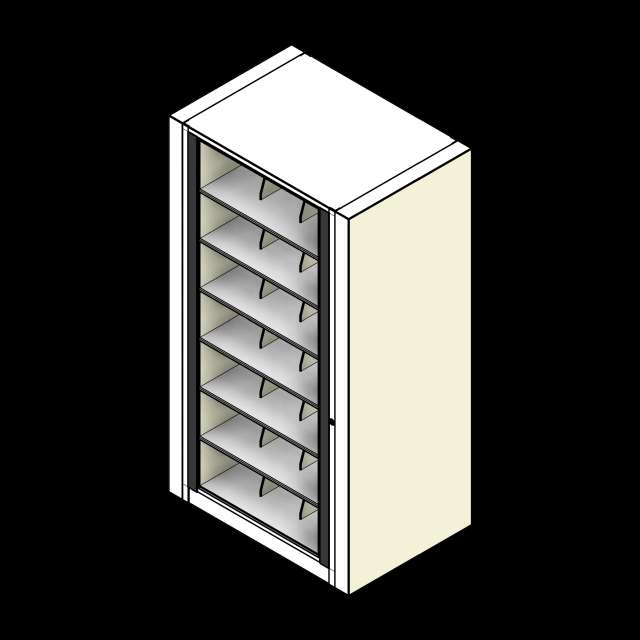  Rotary Cabinet Legal 1 Cabinet 7 Tier Shelves