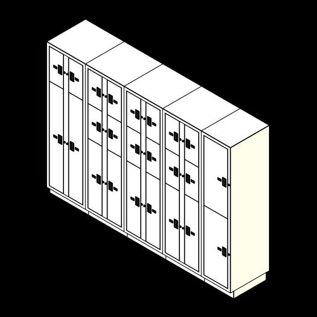  SSG Evidence Lockers 5 Columns 24 Openings