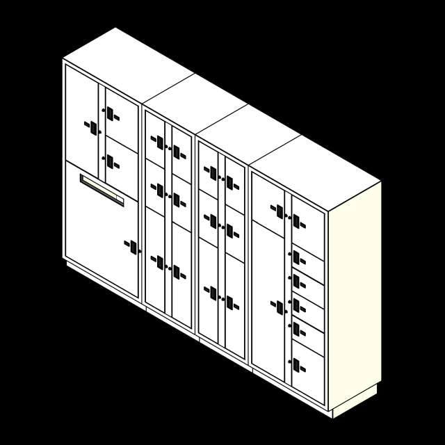  SSG Evidence Lockers 4 Columns 24 Openings