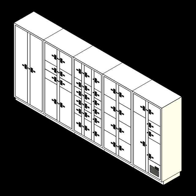  SSG Evidence Lockers 5 Columns 41 Openings