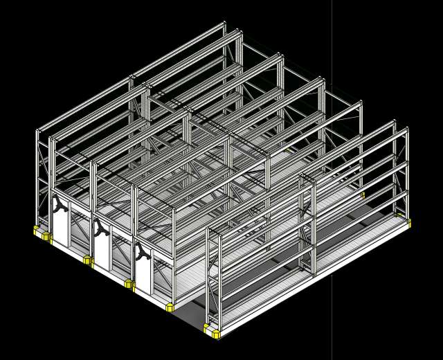 SSG High Density Industrial Wide Span PCS Waterfall Wire Decking