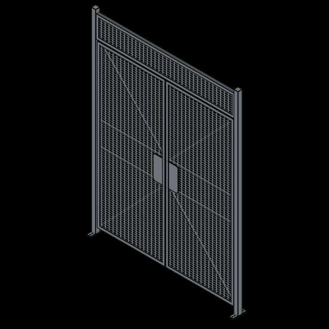 SSG Wire Partition Double Hinged Door WIR