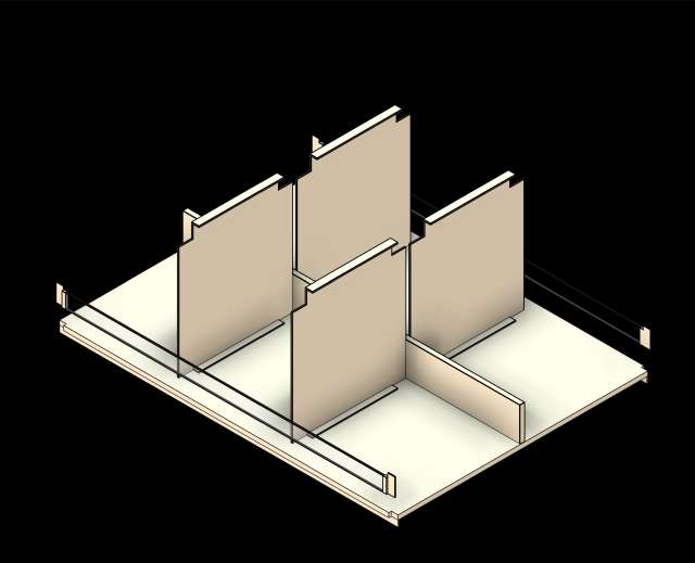SSG 4-Post Shelf Bin Assembly PCS