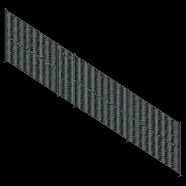 Wire Partition - 1 Sided - Single Hinged - 34 P