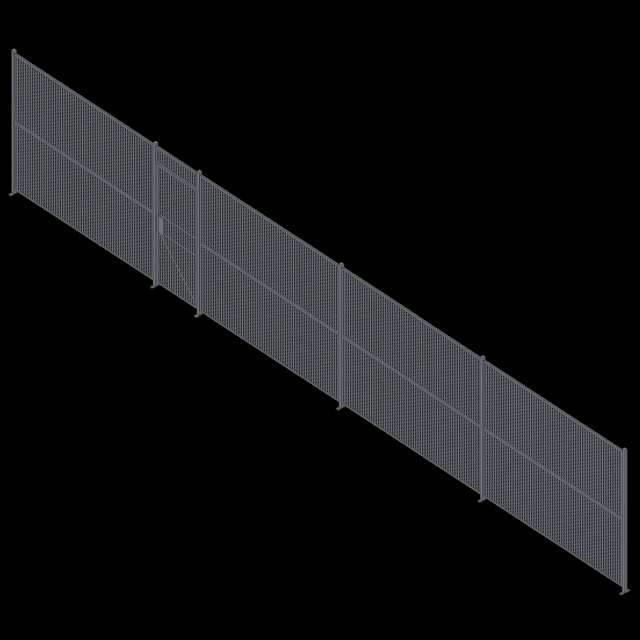 Wire Partition - 1 Sided - Single Hinged - 44 P