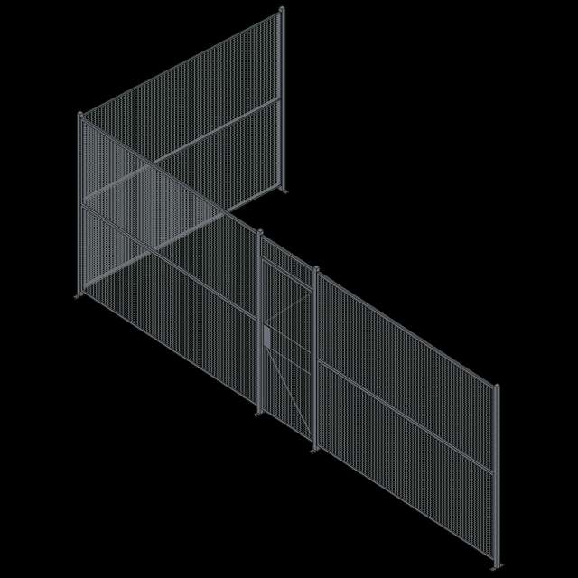 Wire Partition - 2 Sided - Single Hinged - 34 P