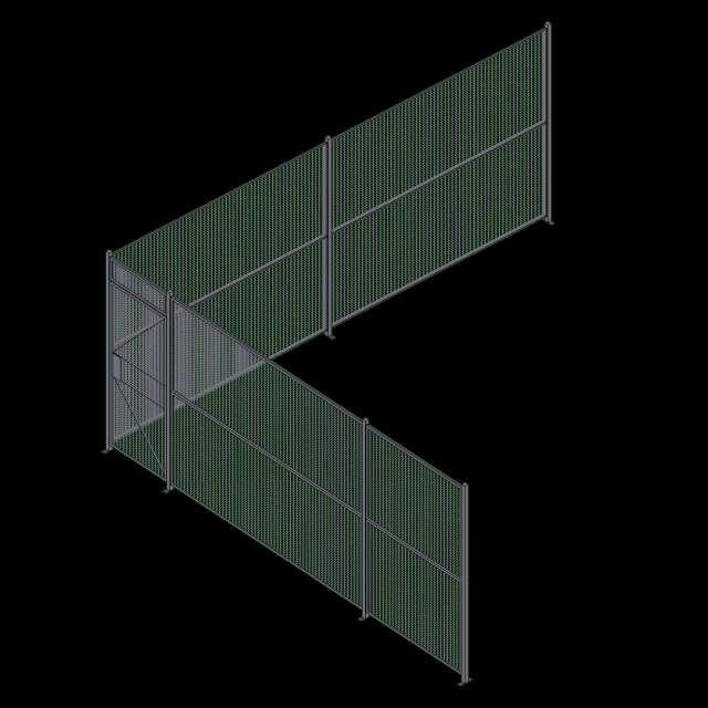 Wire Partition - 2 Sided - Single Hinged - 39 P