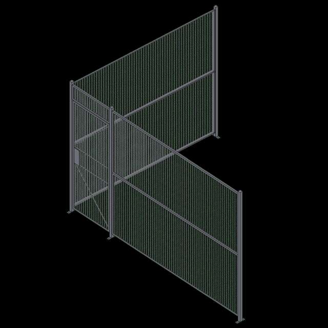 Wire Partition - 2 Sided - Single Hinged - 24 P