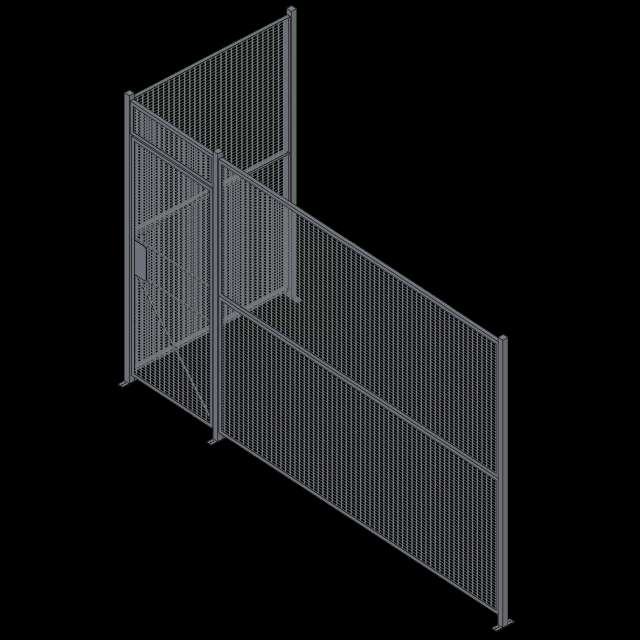 Wire Partition - 2 Sided - Single Hinged - 19 P