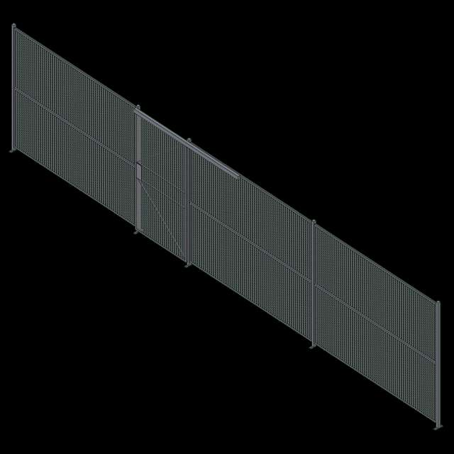 Wire Partition - 1 Sided - Sliding - 35 P