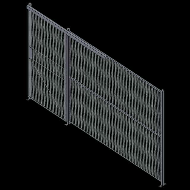 Wire Partition - 1 Sided - Sliding - 15 P