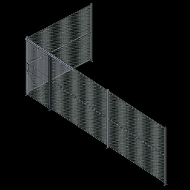 Wire Partition - 2 Sided - Sliding - 35 P