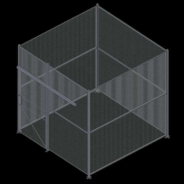 Wire Partition - 4 Sided - Sliding(10) - 10X10 P