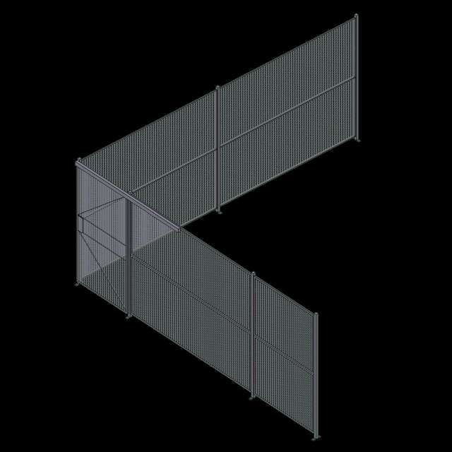 Wire Partition - 2 Sided - Sliding - 40 P