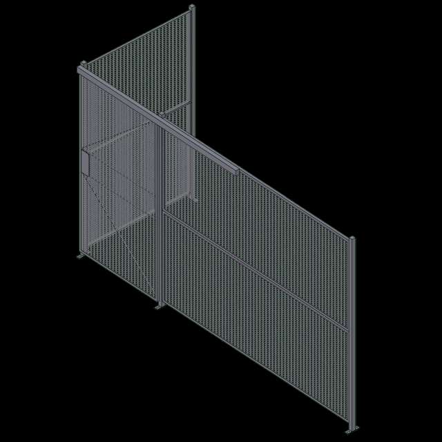 Wire Partition - 2 Sided - Sliding - 20 P