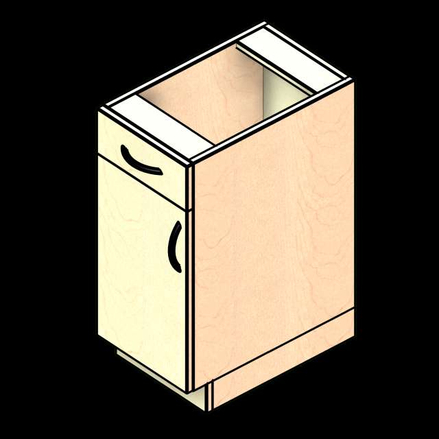 SSG Cabinet Base 1 Door 1 Drawer LAM Left Hinge