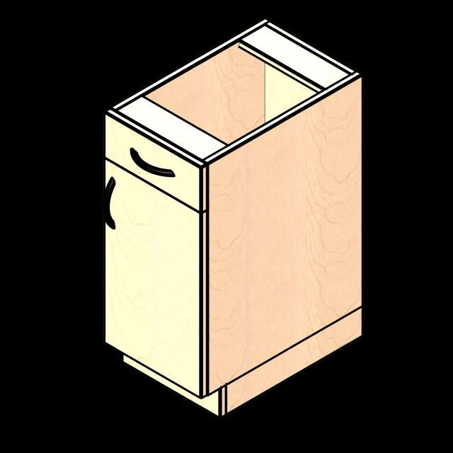 SSG Cabinet Base 1 Door 1 Drawer LAM Right Hinge